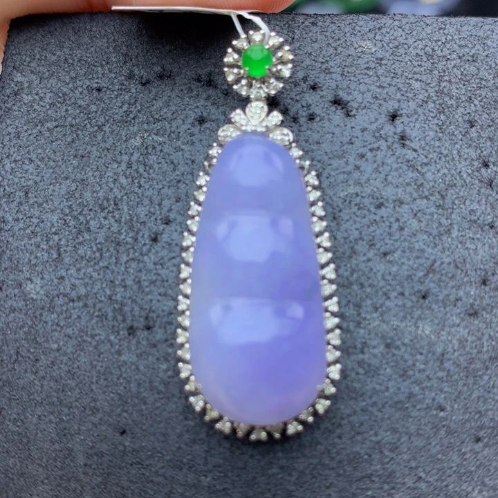 翡翠18K金镶嵌手链翡翠