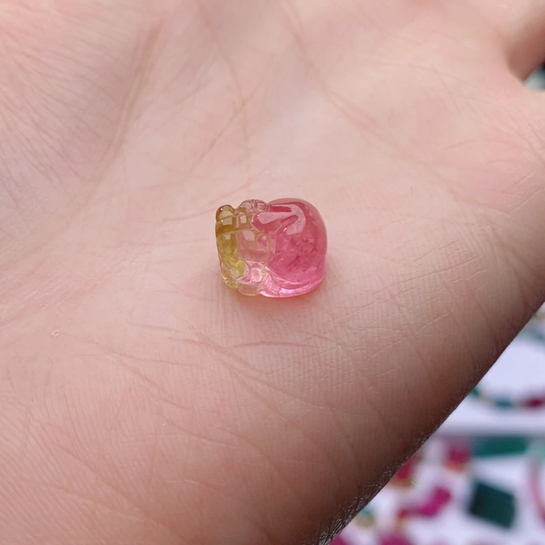 颈饰未镶嵌碧玺貔貅单颗yy