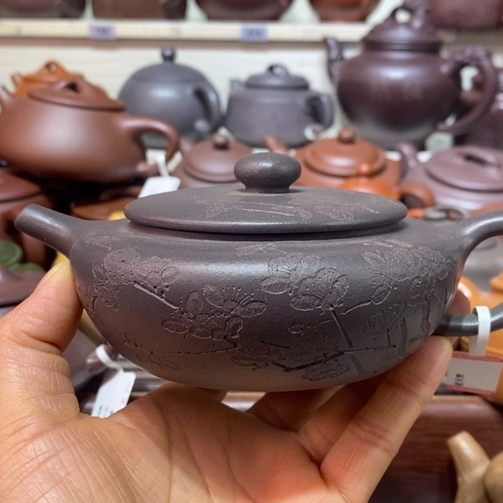 紫砂茶壶微瑕处理一把