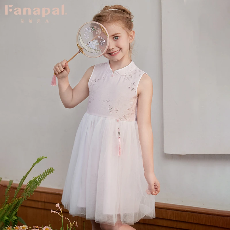 法纳贝儿女童裙子夏2024新款童装洋气公主裙夏季连衣裙FM6218102