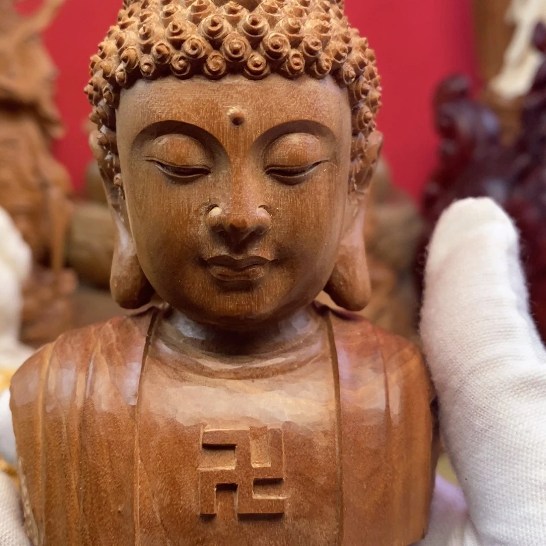 风**影迈索尔老山檀香佛首