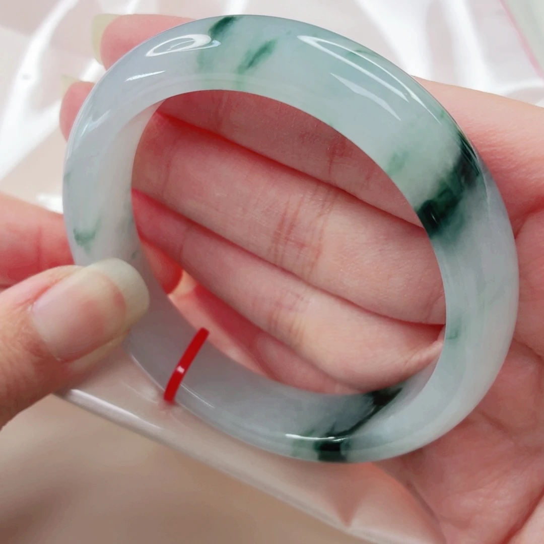 翡翠未镶嵌手镯55圈25550