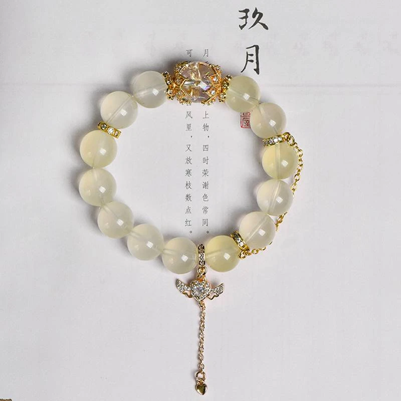 【设计款】天然黄水晶手链轻奢ins风女生高级感手饰