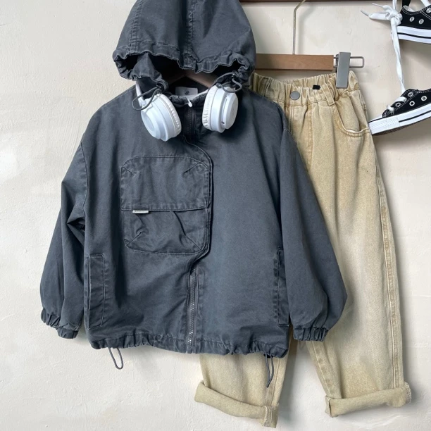 1001森系潮流休闲外套男女童春款