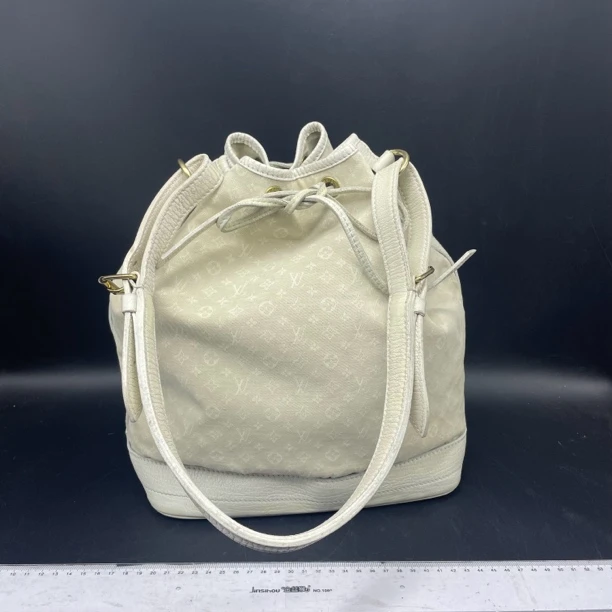 95新 LouisVuitton/路易威登 丹宁水桶单肩包/14089 补过色