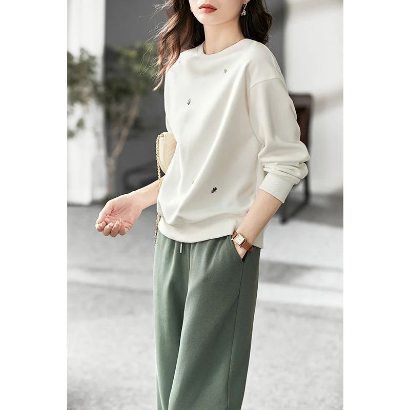 秋装套装2025新款时尚爆款女休闲运动套装女卫衣阔腿裤两件套裤装