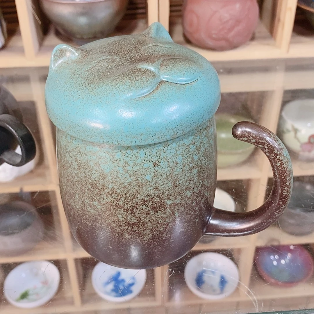 粗陶志野柴烧茶器