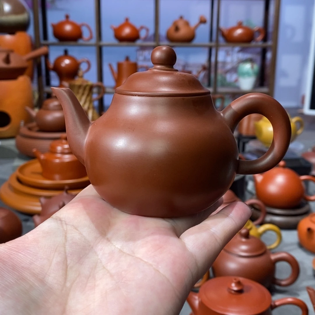 紫砂茶壶章淑煌朱泥高梨140cc