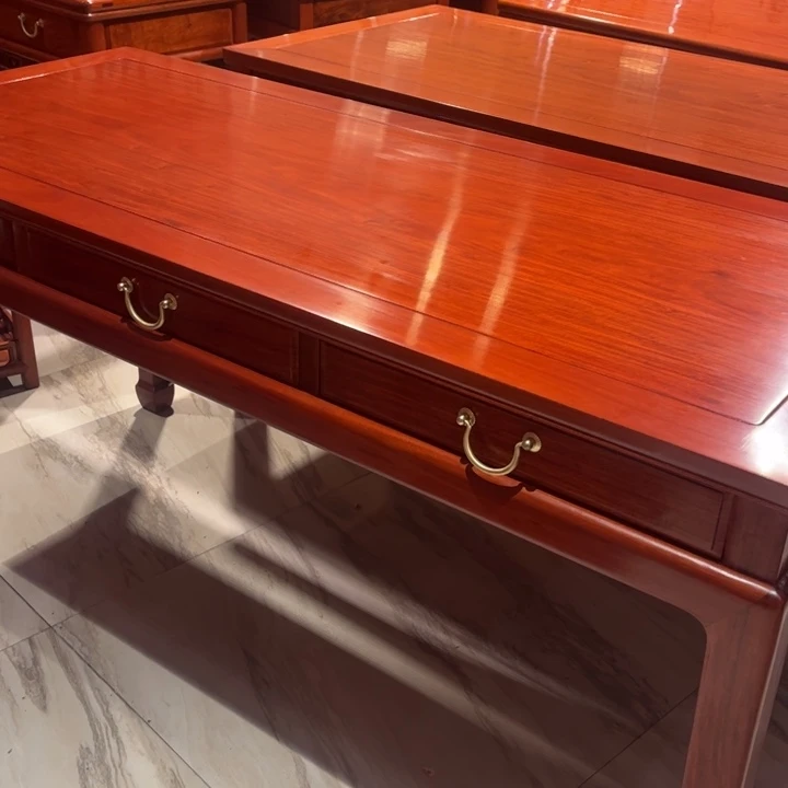 了***凡紫檀木类成套家具158书桌 补价