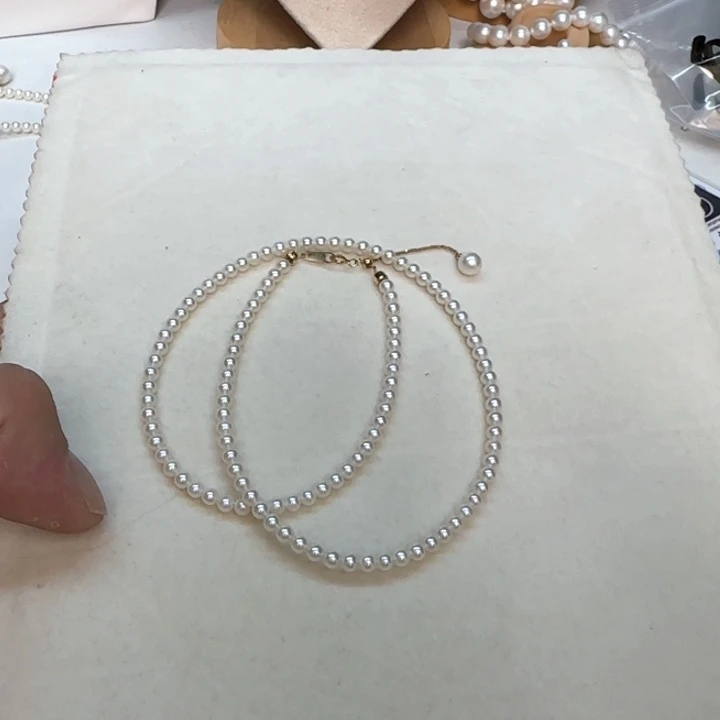 项链淡水珍珠18K金镶嵌