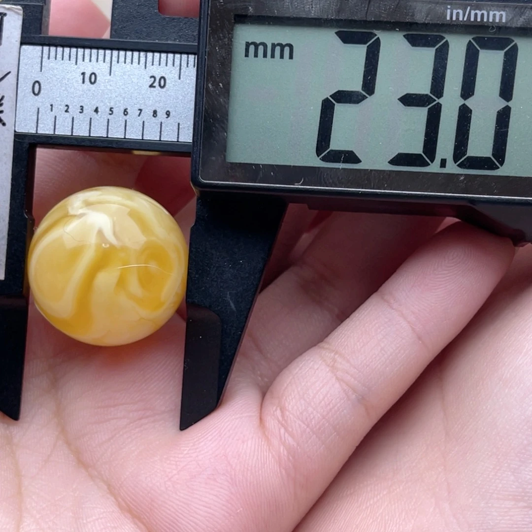 未镶嵌琥珀裸石小*皇蜜蜡圆珠