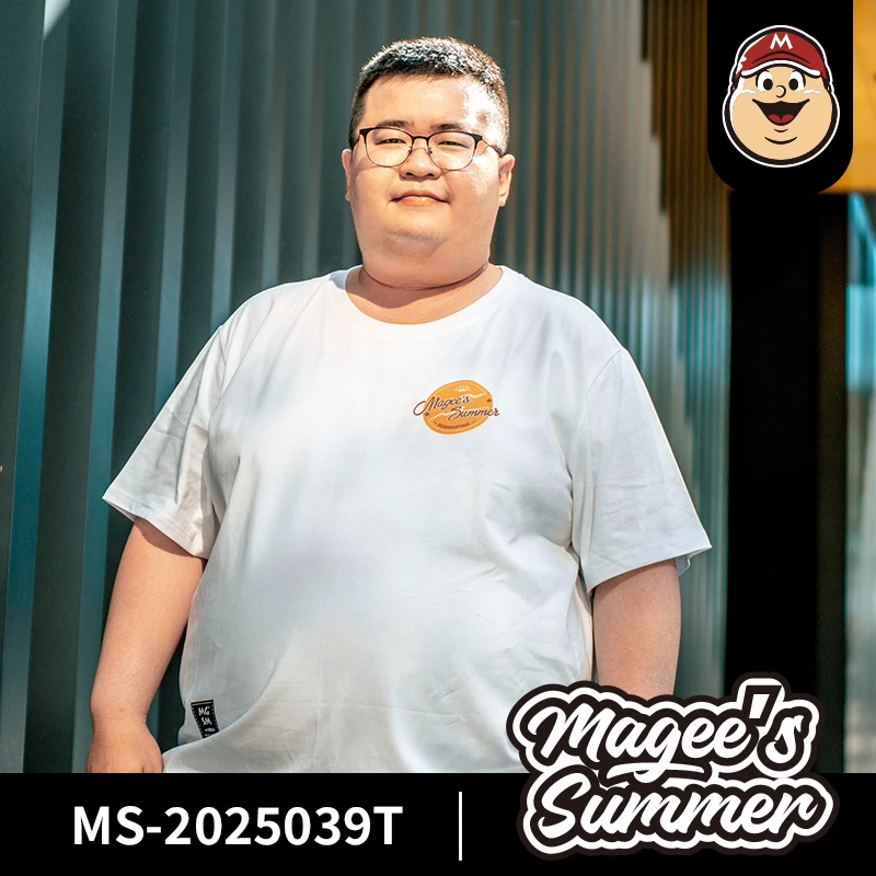 magee’s summer【麦基的夏天24039T】大码胖男美式纯棉体恤300斤