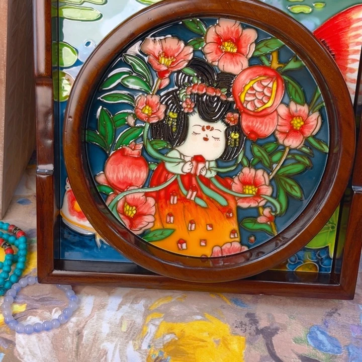 盖子款瓷板画艺术作品