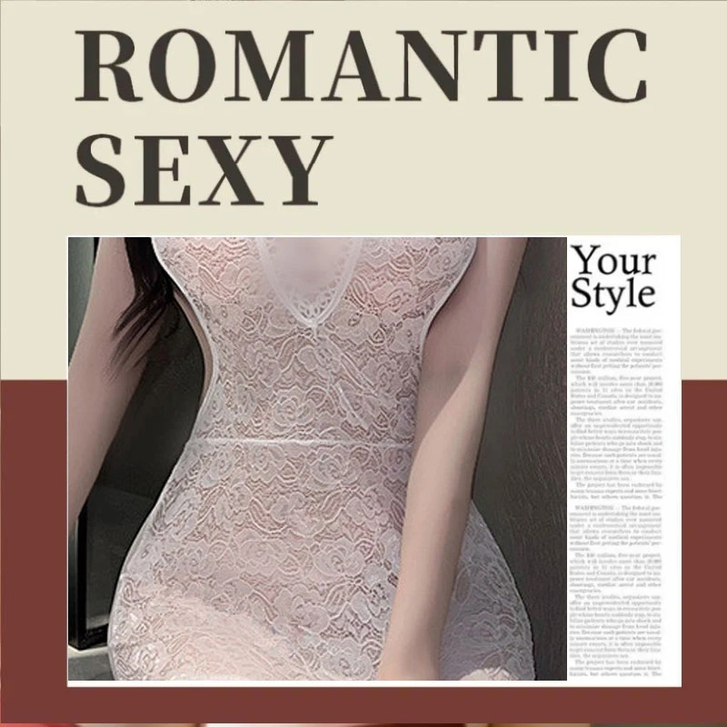 性感露背古典内衣刺绣旗袍美背情调内衣绑带镂空睡裙辣妹诱惑制服