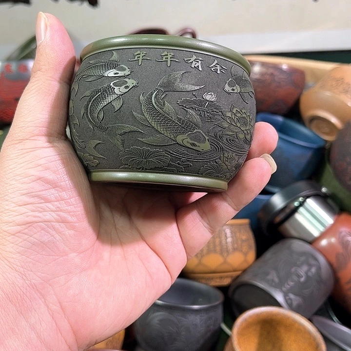 茶杯紫砂全手工紫砂主人杯