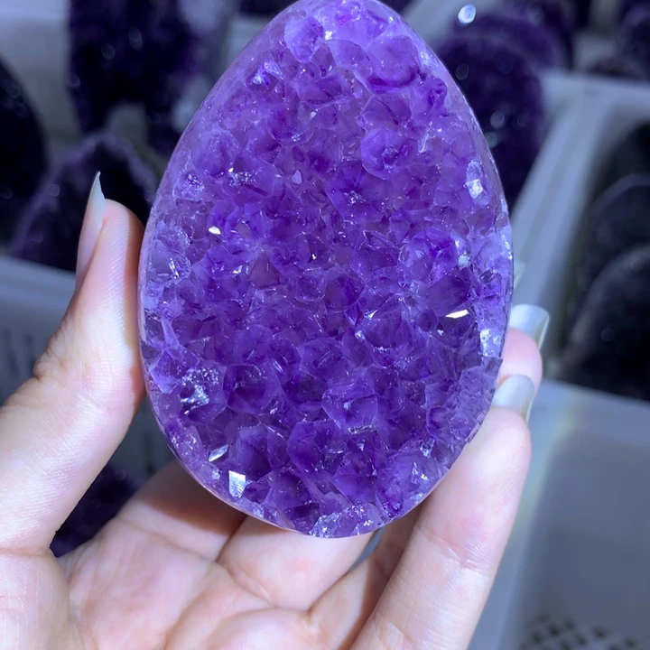 紫晶珠宝半成品未镶嵌欢***鸡