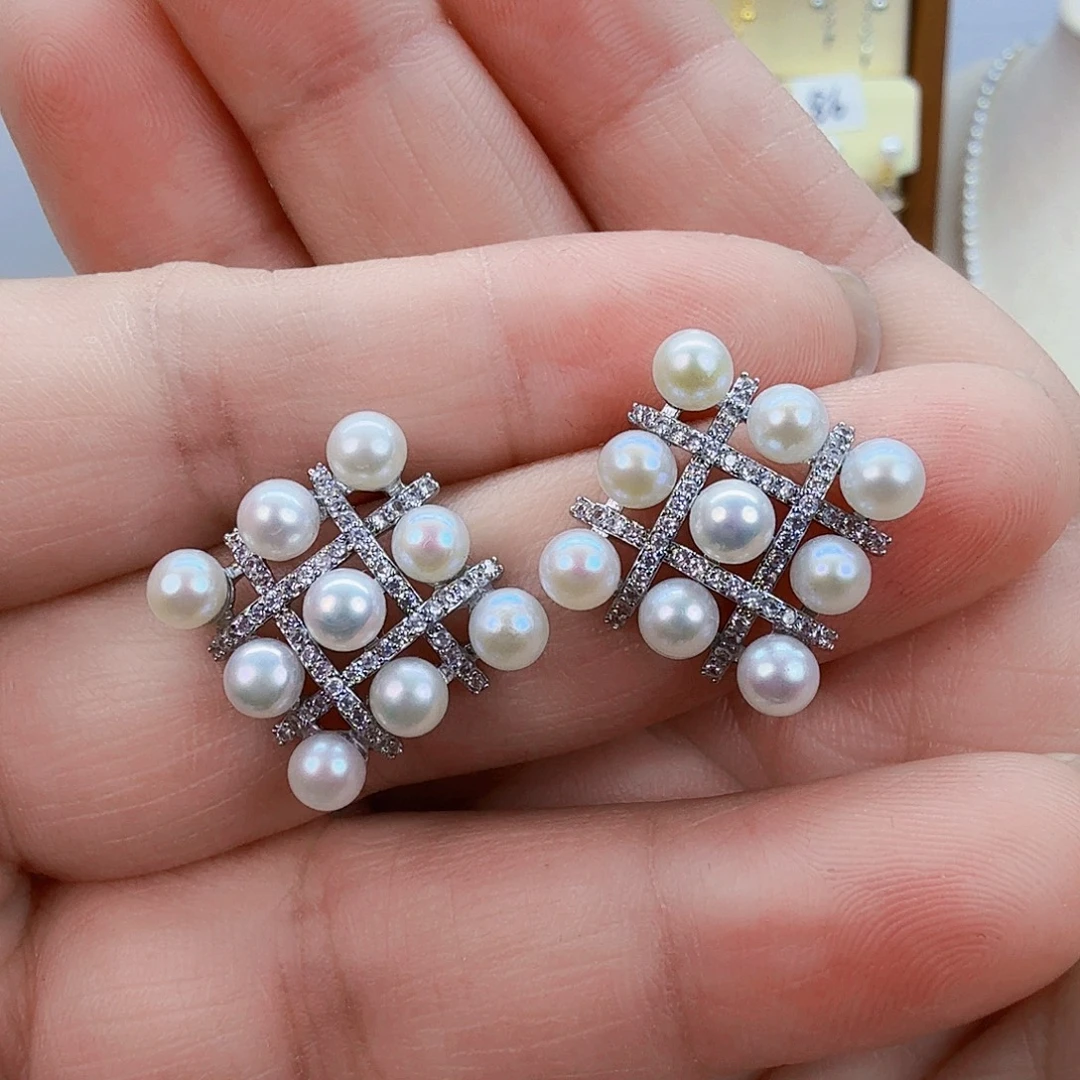 未镶嵌耳饰淡水珍珠