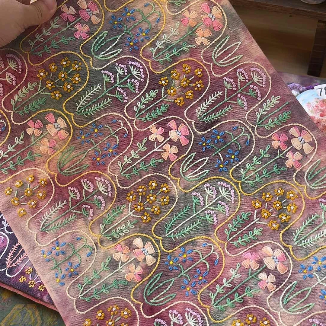 规格28.42刺子绣茶席