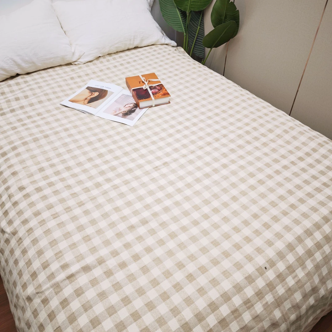 C120  双面格子5支加厚汉麻软凉席 220*240