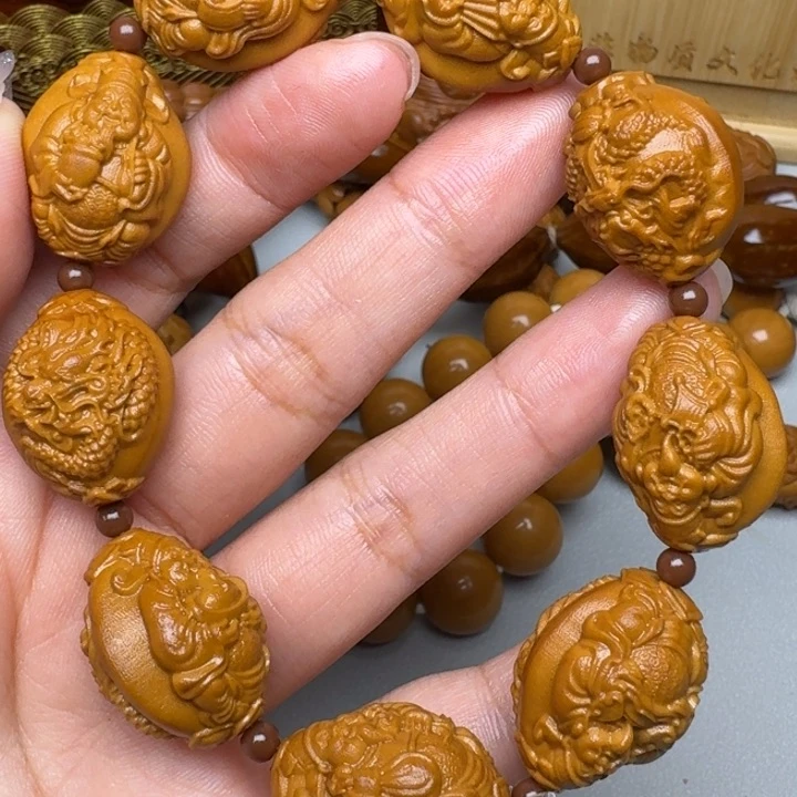 橄榄核手串/手链九龙财神