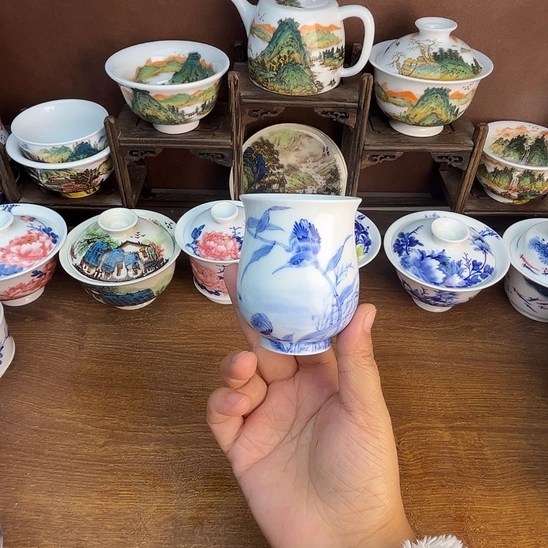 忠意堂釉下彩单翠