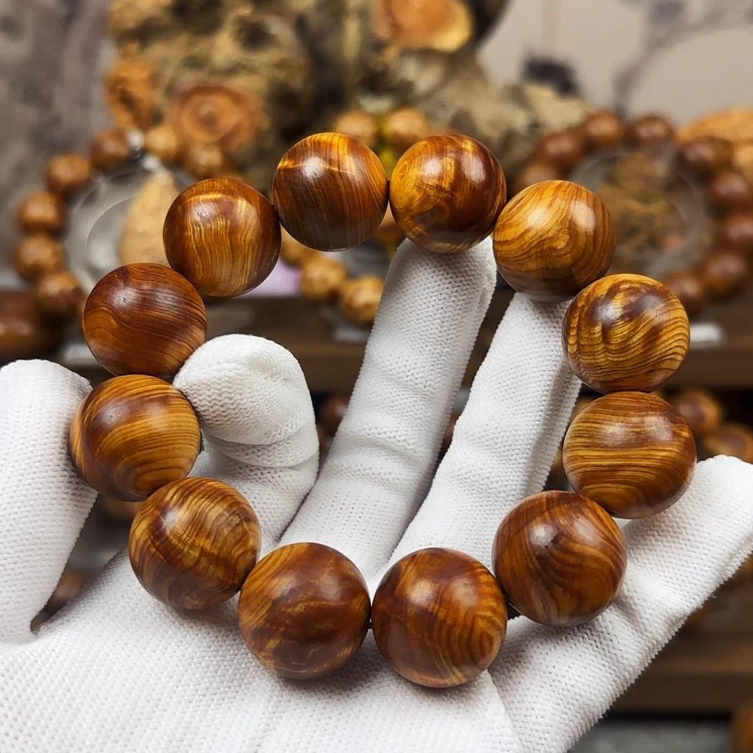 流***汉手串/手链柏木太行崖柏2.0红黑龙胆