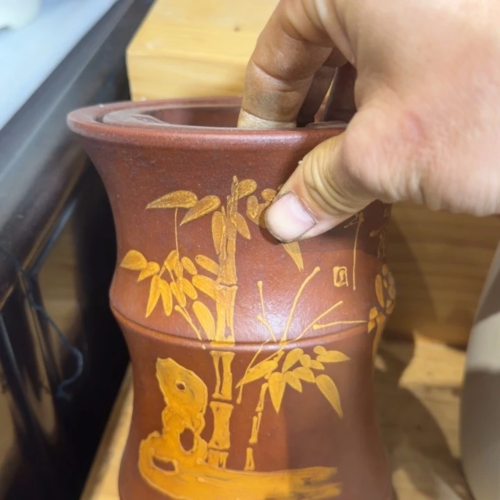 紫砂中古工艺品，摆件