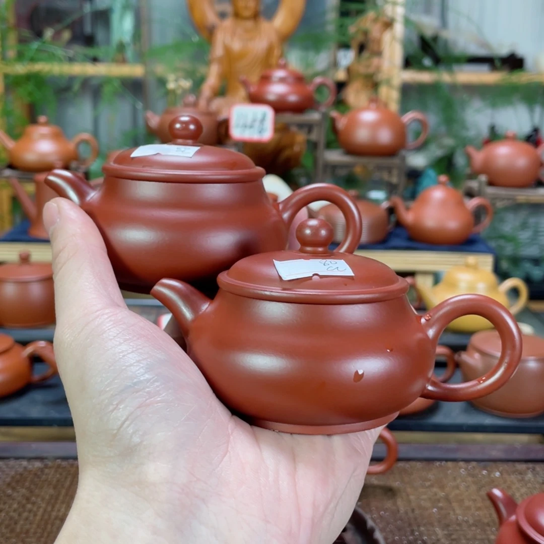 紫砂茶壶淼*朱泥明炉