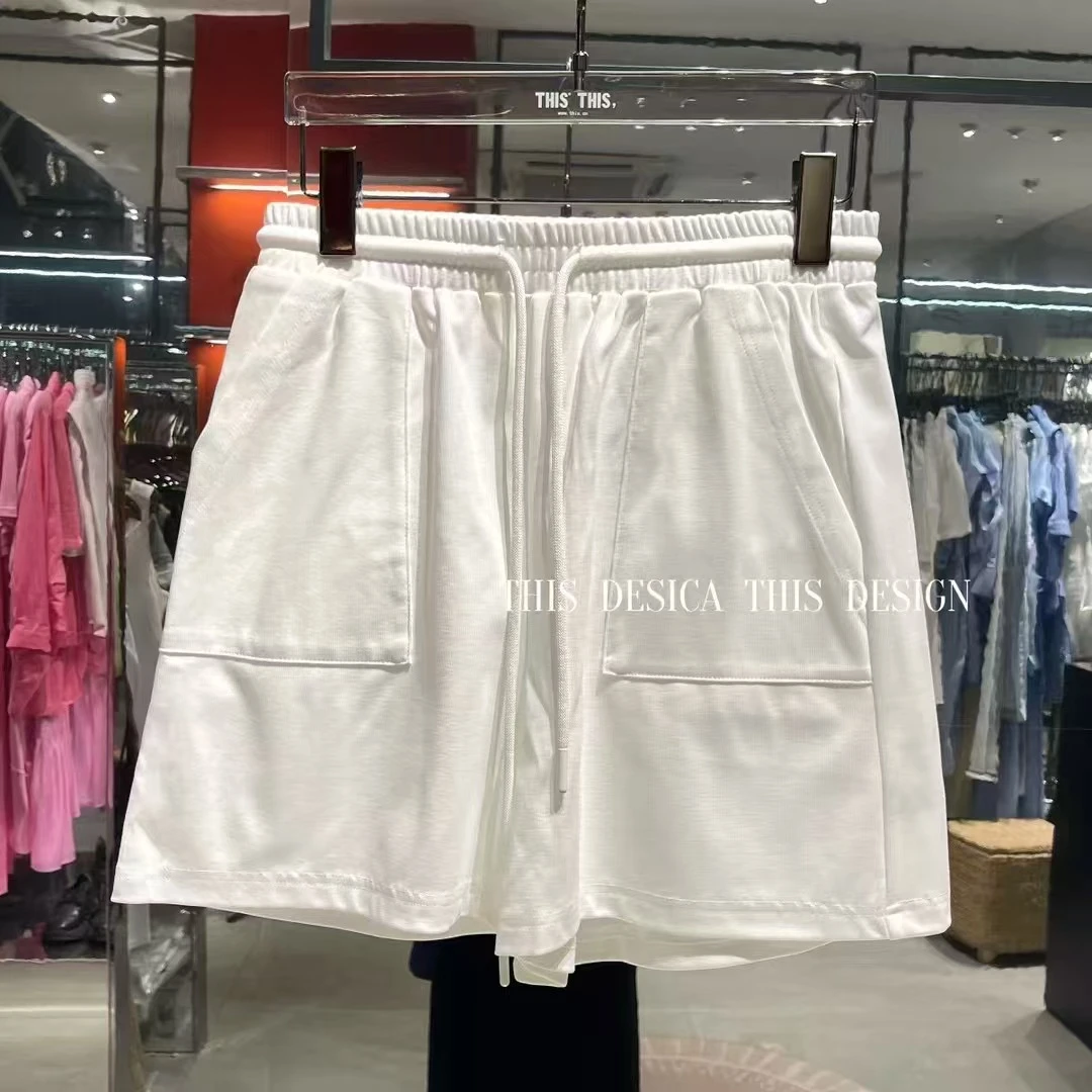 工装时尚薄款休闲风白色夏季百搭短裤高腰潮流五分裤52212807