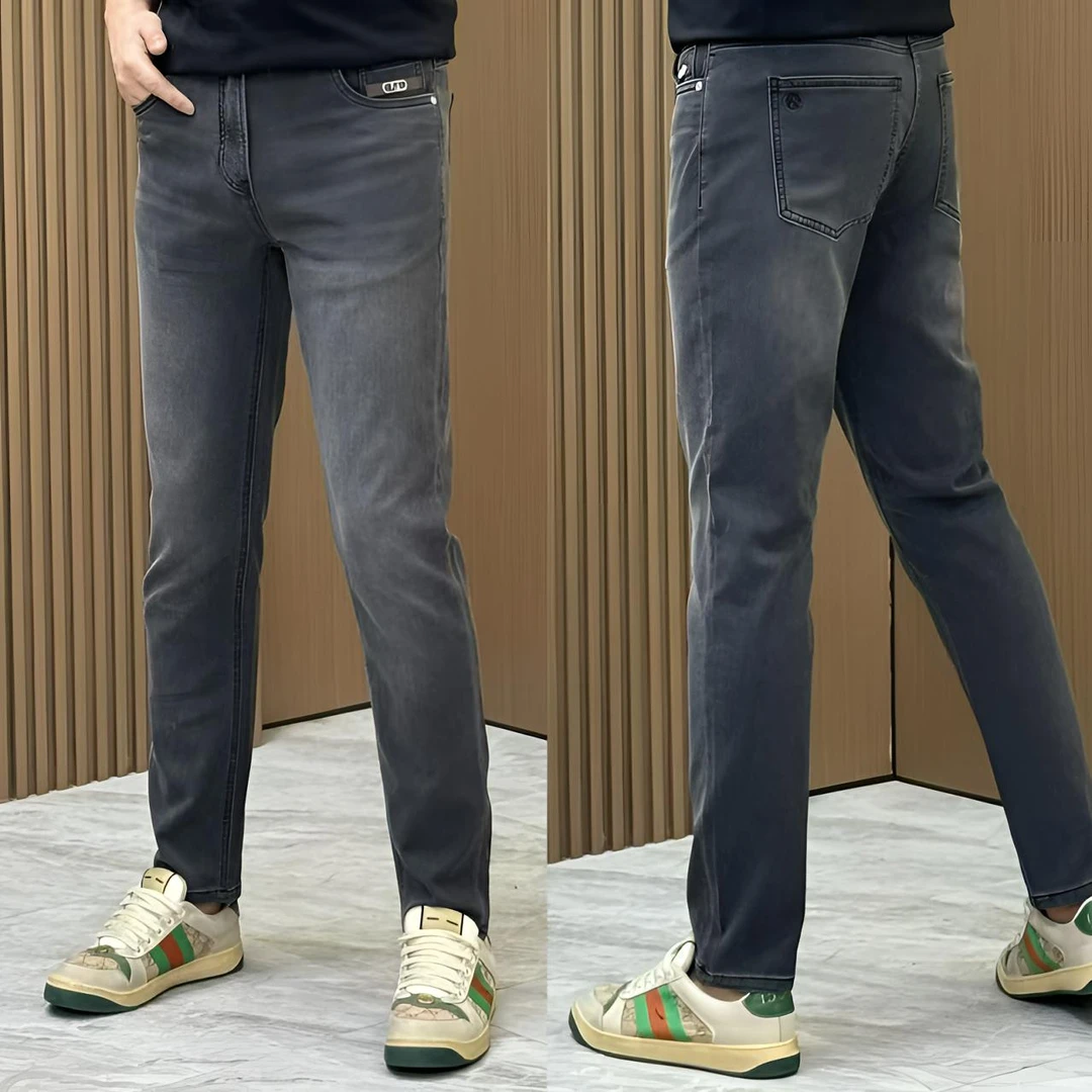 男士新款弹力腰头牛仔裤513L668100修身小直板小脚休闲时尚百搭