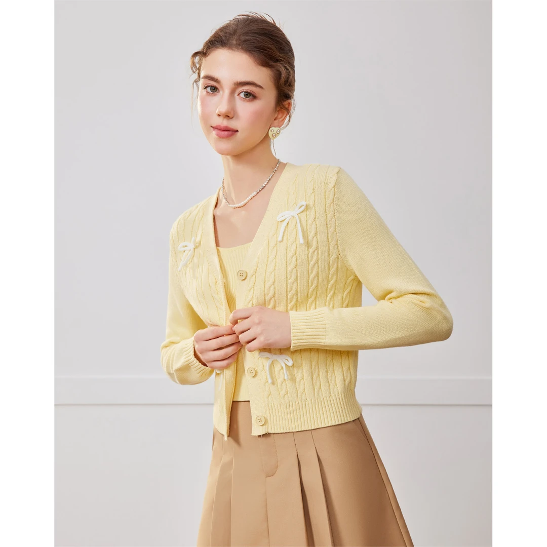 【商场同款新品】IEF/爱依服2025春季新款少女风两件套上衣欧若风