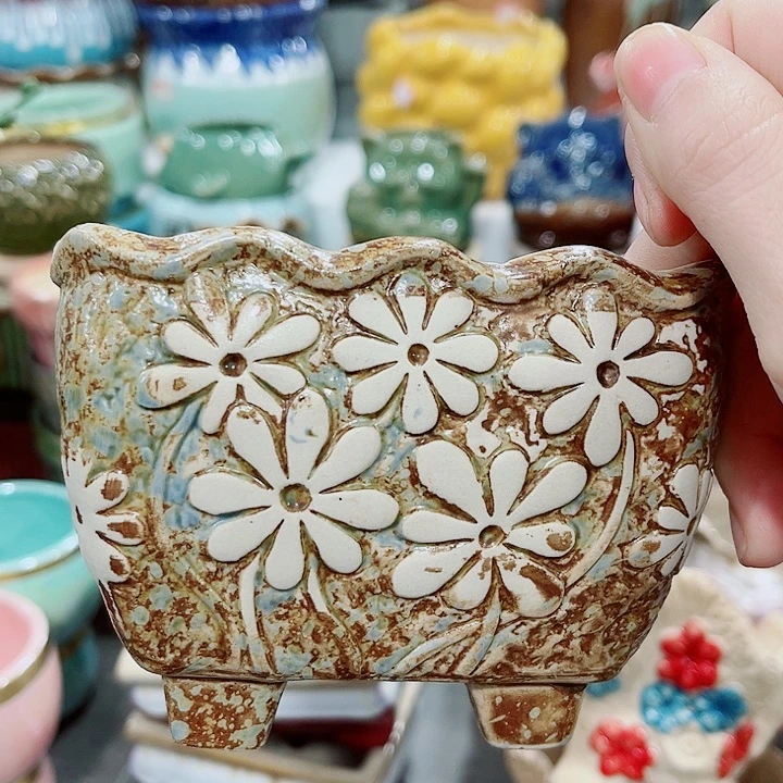 多肉陶瓷花盆满10元包邮