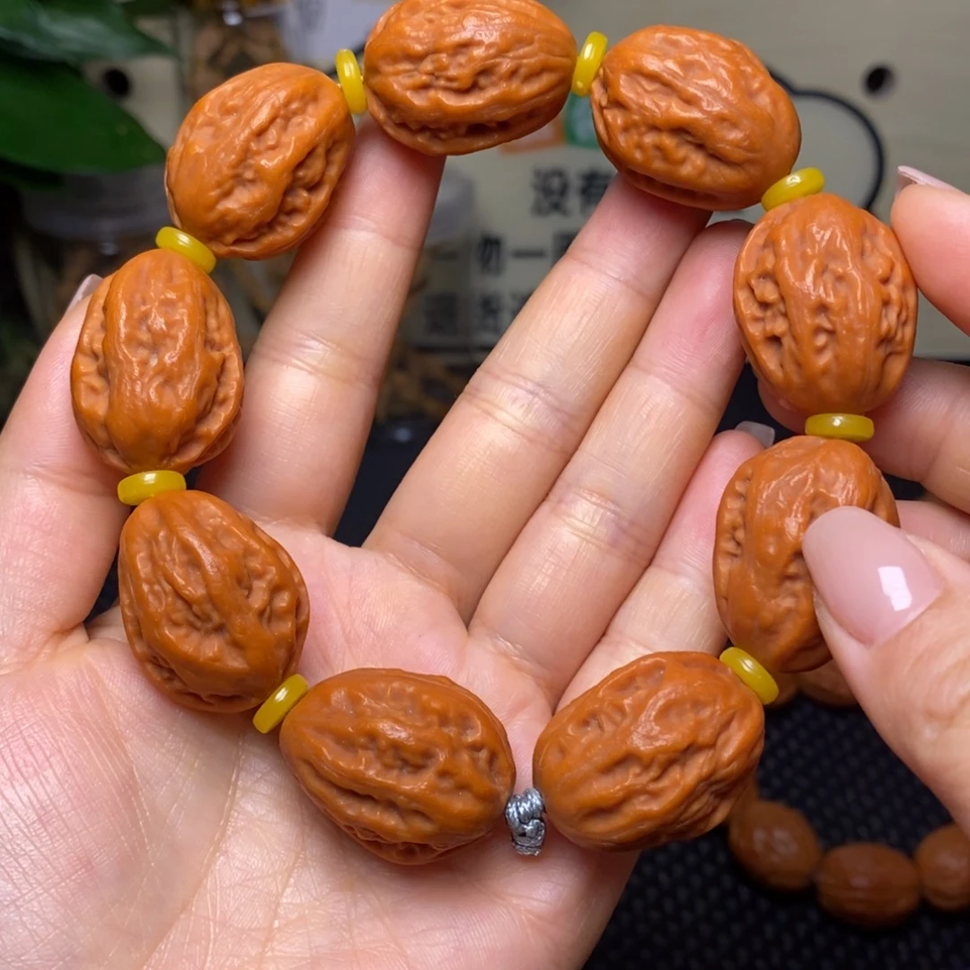 手串文玩核桃八棱大白菜