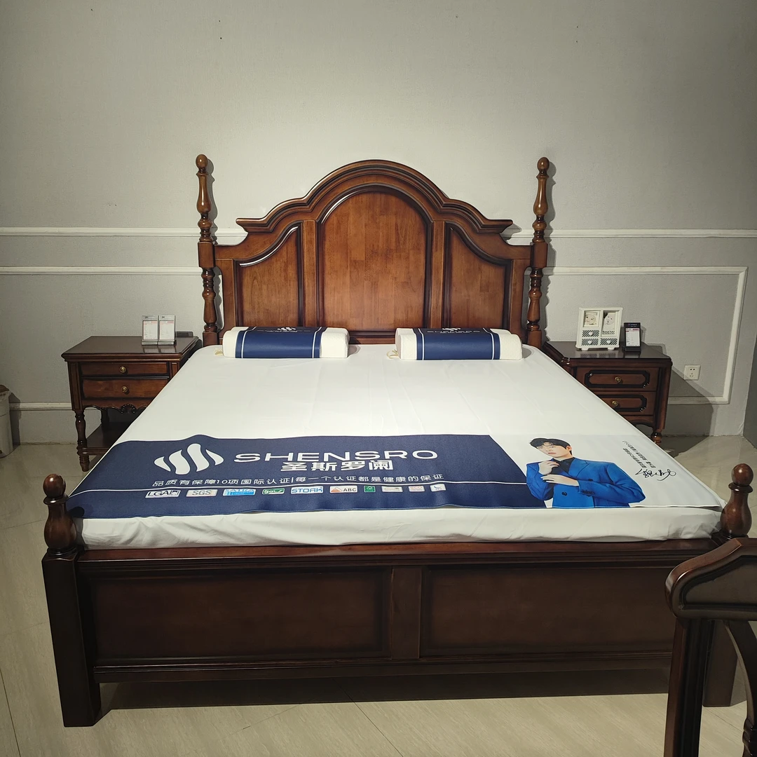 【东明家居】简.美雅居912美式实木低箱床