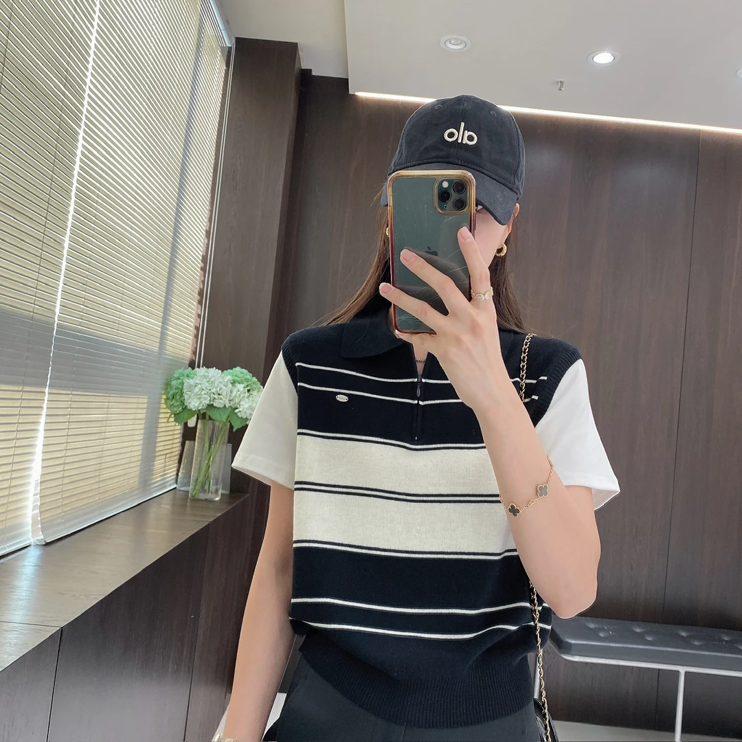 IMFLY金小金自制女装 针织衫DYW9628时尚减龄假两件Polo针织衫