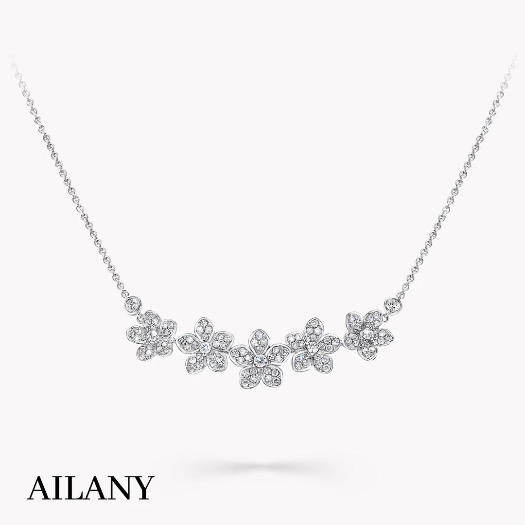 实验室培育钻石【定制】河南培育钻石格格家Wildflower培育钻石项链