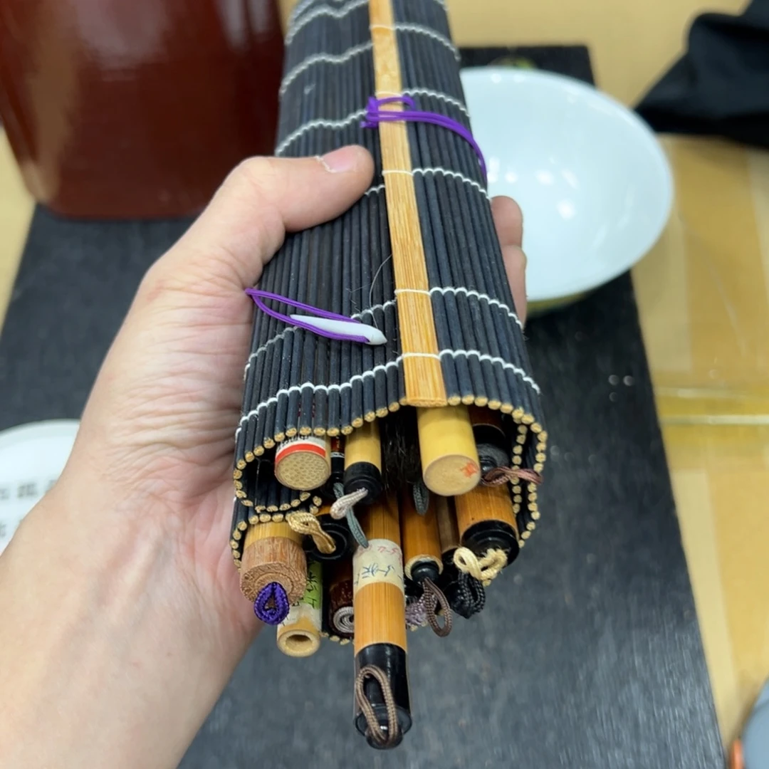 竹中古工艺品摆件