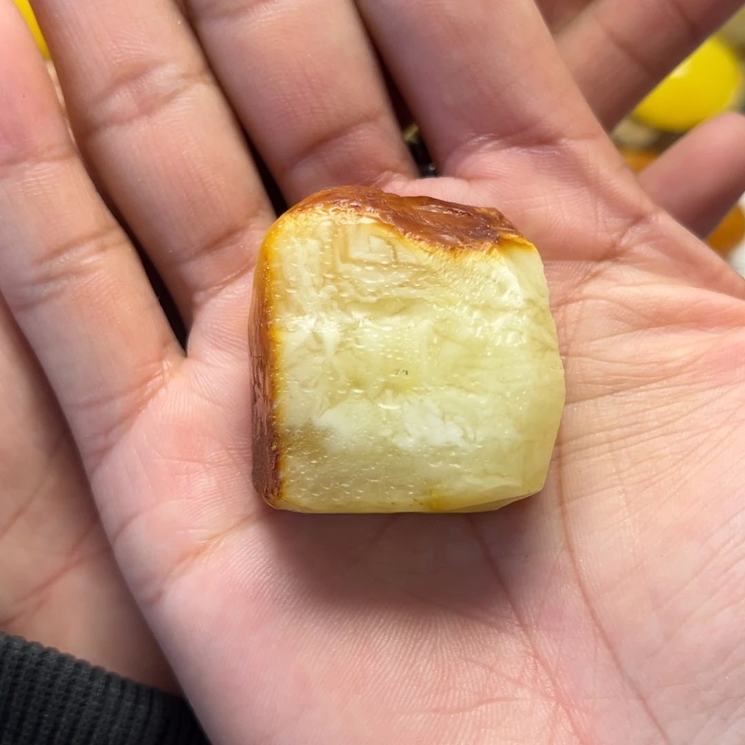 定制琥珀未镶嵌蜜蜡定制面包圈