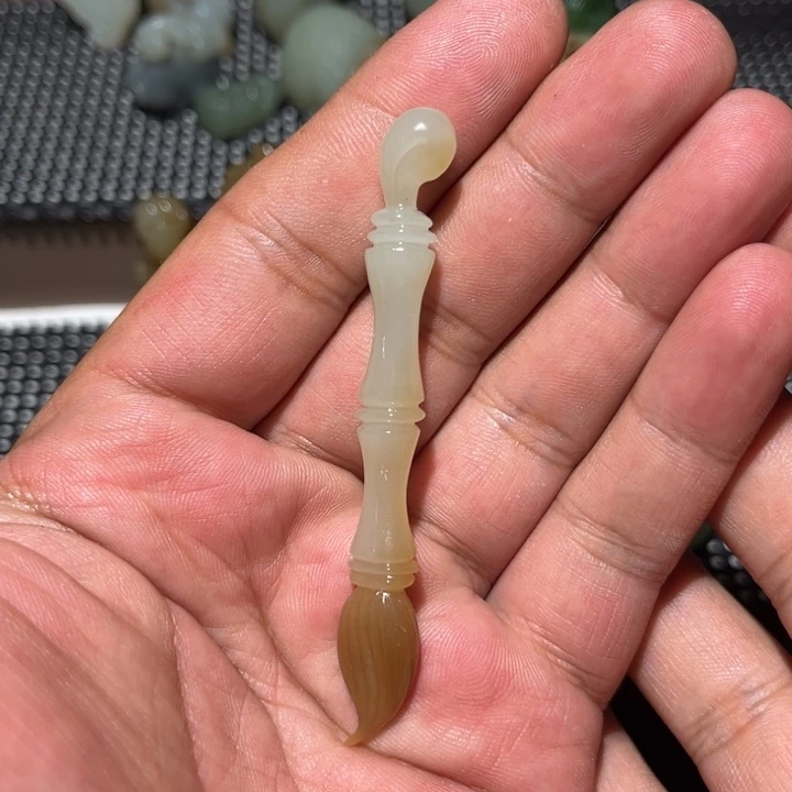 和田玉未镶嵌吊坠(不含链)