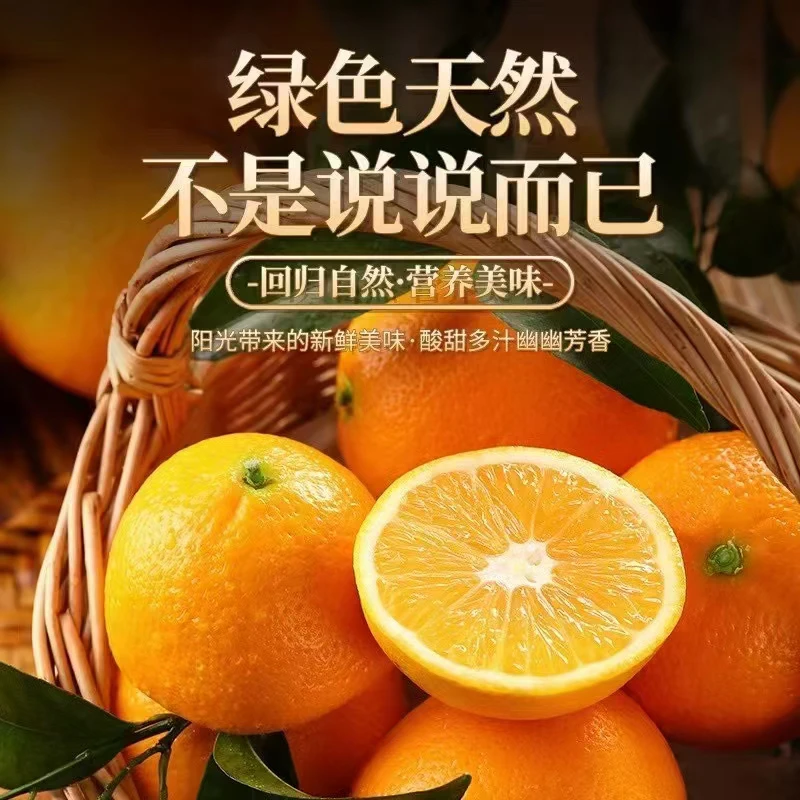 正宗奉节脐橙应季新鲜水果手剥甜橙子产地直发大果