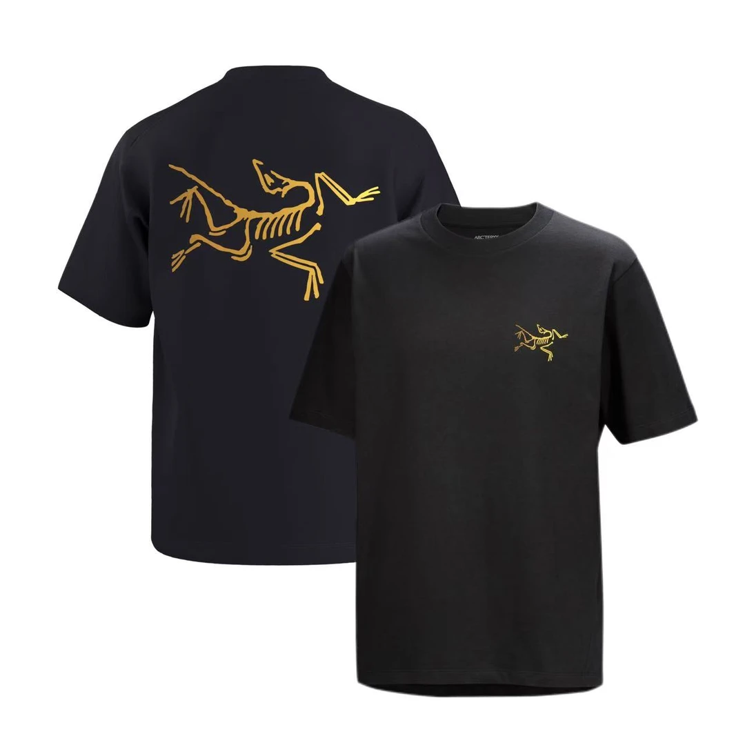 Arcteryx始祖鸟 25款 Kragg Cotton 黑金 重磅棉质圆领短袖