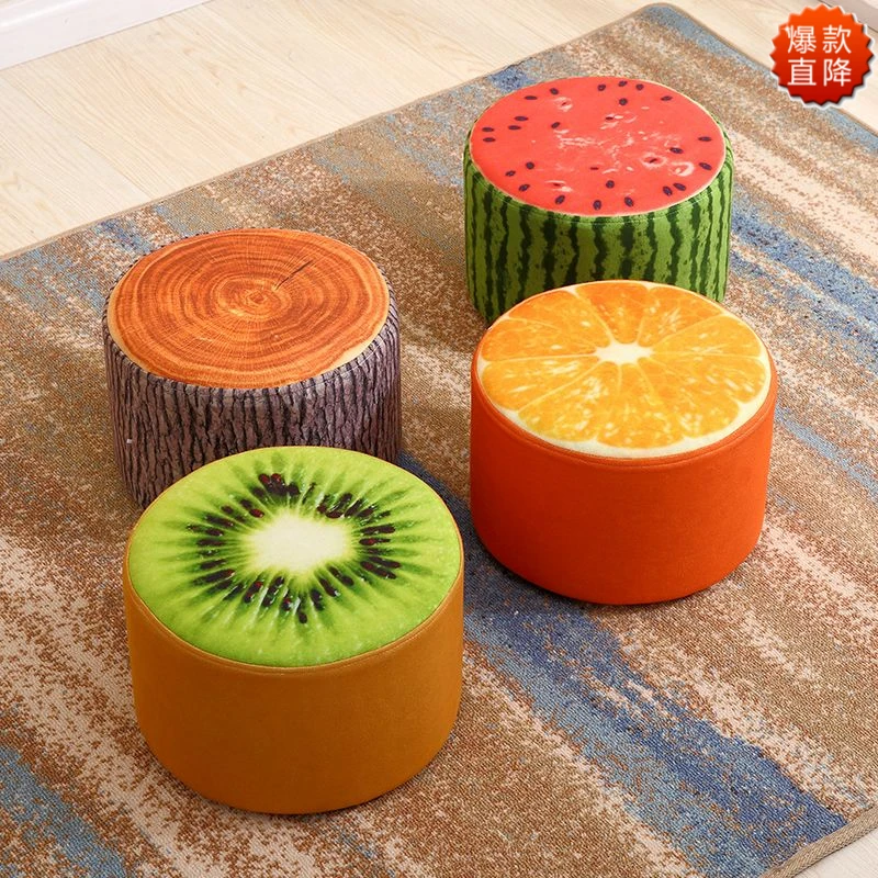 可爱懒人坐墩小凳子简约圆凳小凳时尚客厅家用创意门口换鞋凳垫脚