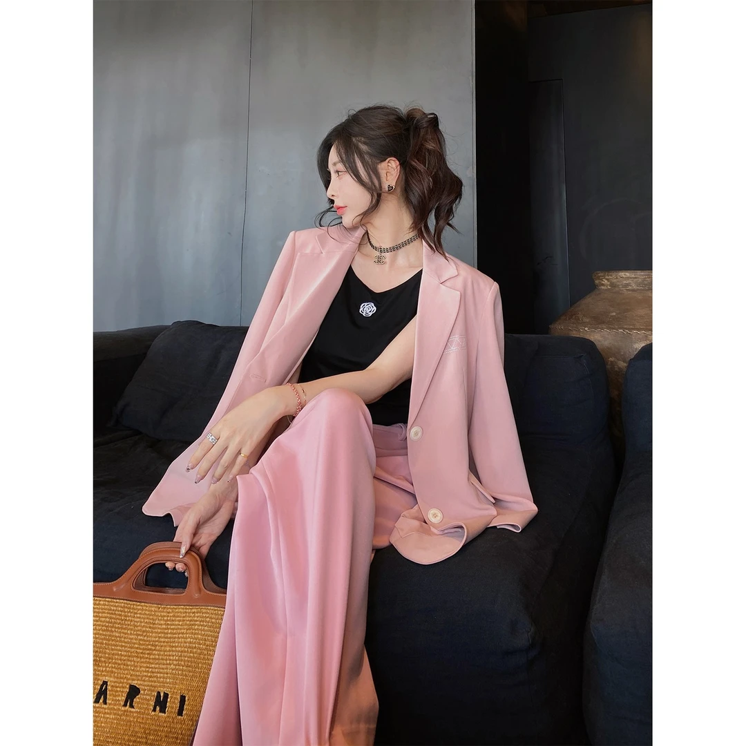 徐琳mini「梦中情裤」好版型垂感多色西装阔腿裤x220021