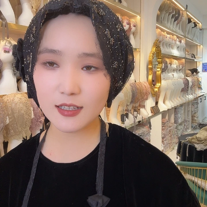 纯棉嘉米拉1037黑色帽子