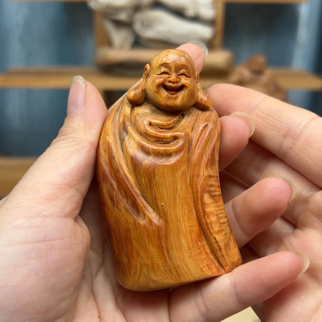 木崖柏木摆件手把件