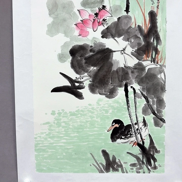 国画亲笔手绘放心去藏