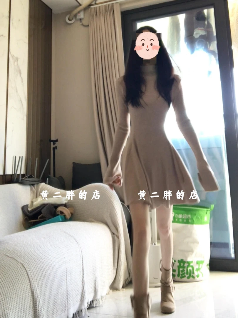 法式高级感巨好看纯欲连衣裙裙子女轻奢气质温柔修身显瘦针织长裙