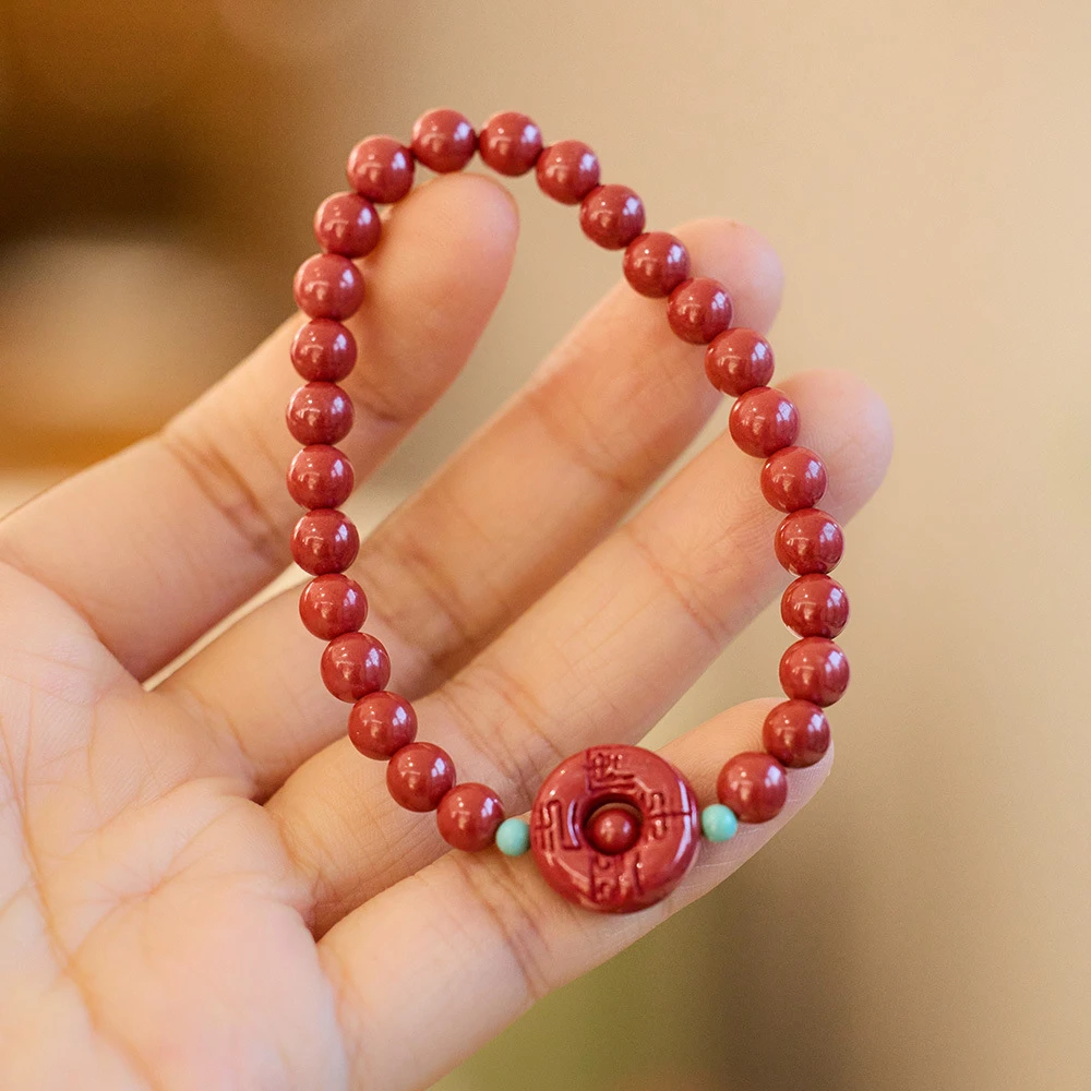 合成金属树脂手链 绿松帝王扣女款手工时尚女士情侣红色金色单圈