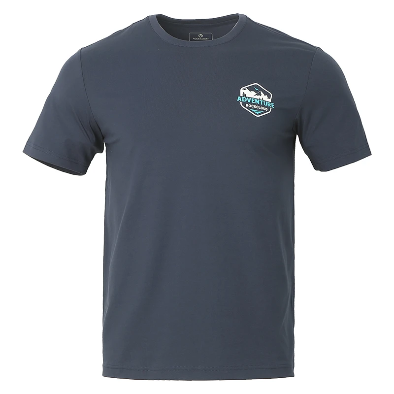 RockCloud/岩云【T恤专场】华楙凉感纱时尚百搭舒适男款短袖凉感