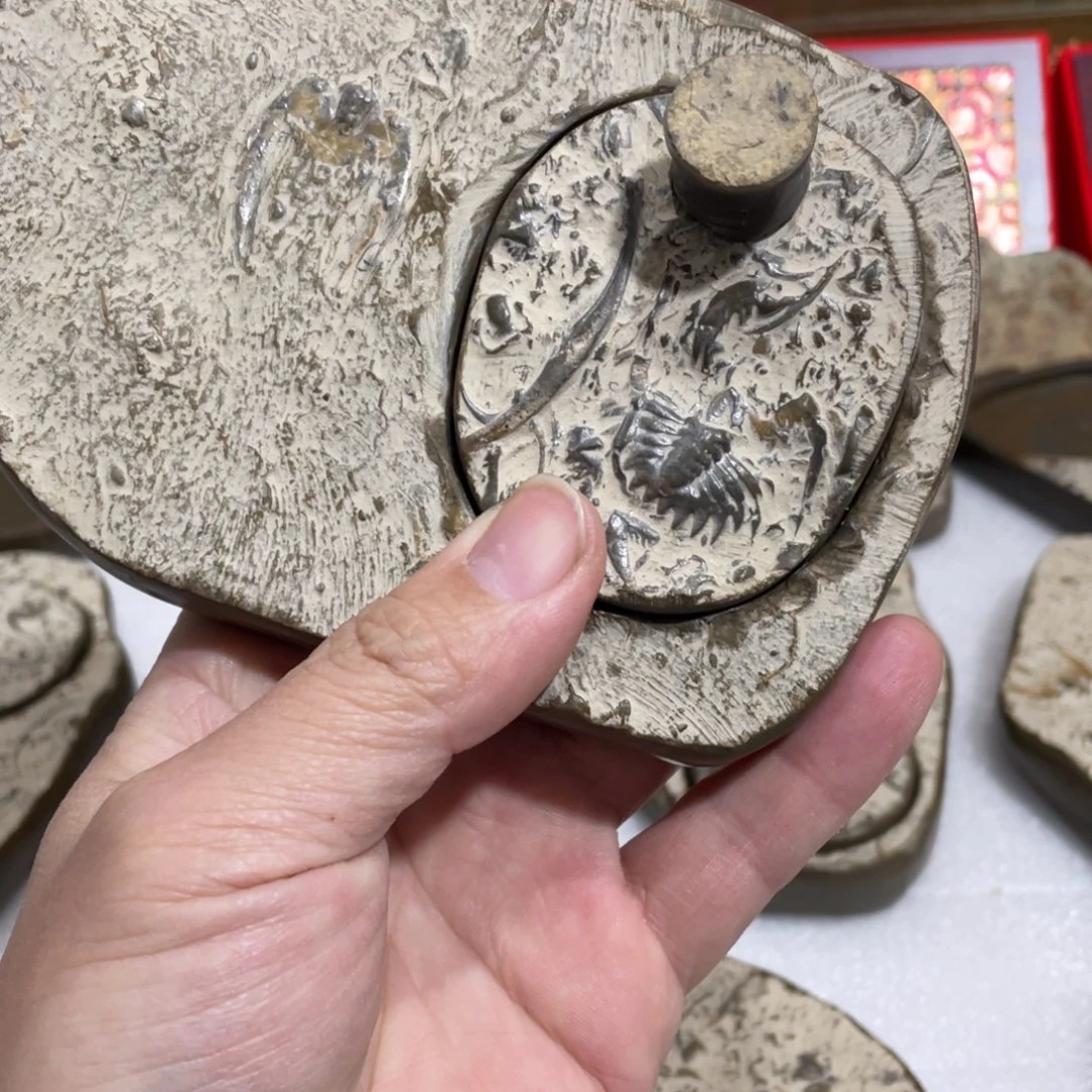 双***心有机玻璃燕子石砚台